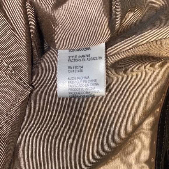 BCBG MaxAzria Shoulder Bag Black Suede/Leather - Picture 9 of 10